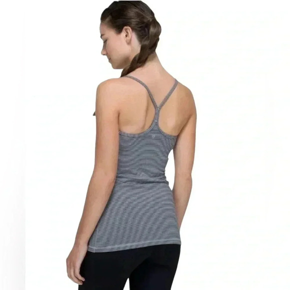 Lululemon, Power Y Tank, Size 8, Black & Grey 🏃♀️➡️ - Picture 2 of 11